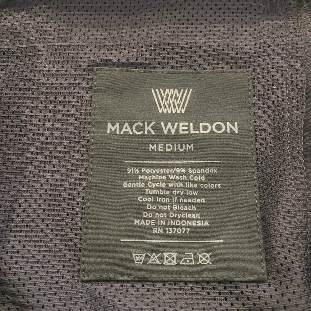 Mack Weldon Pants Mens Medium Charcoal Gray‎ Performance Stretch Tapered Tech